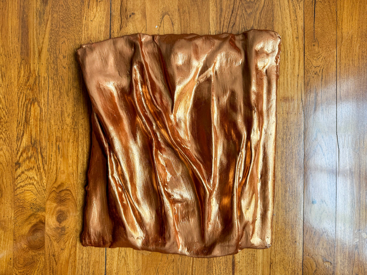 Copper Wall Sculpture – Metallic 3D Wall Art