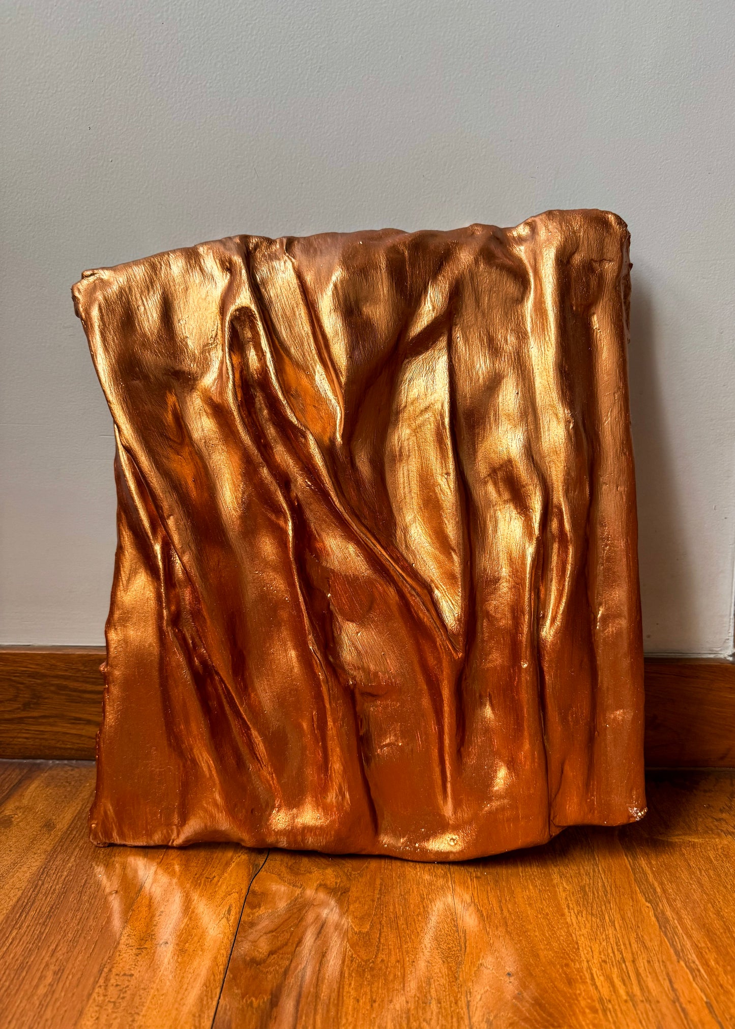 Copper Wall Sculpture – Metallic 3D Wall Art