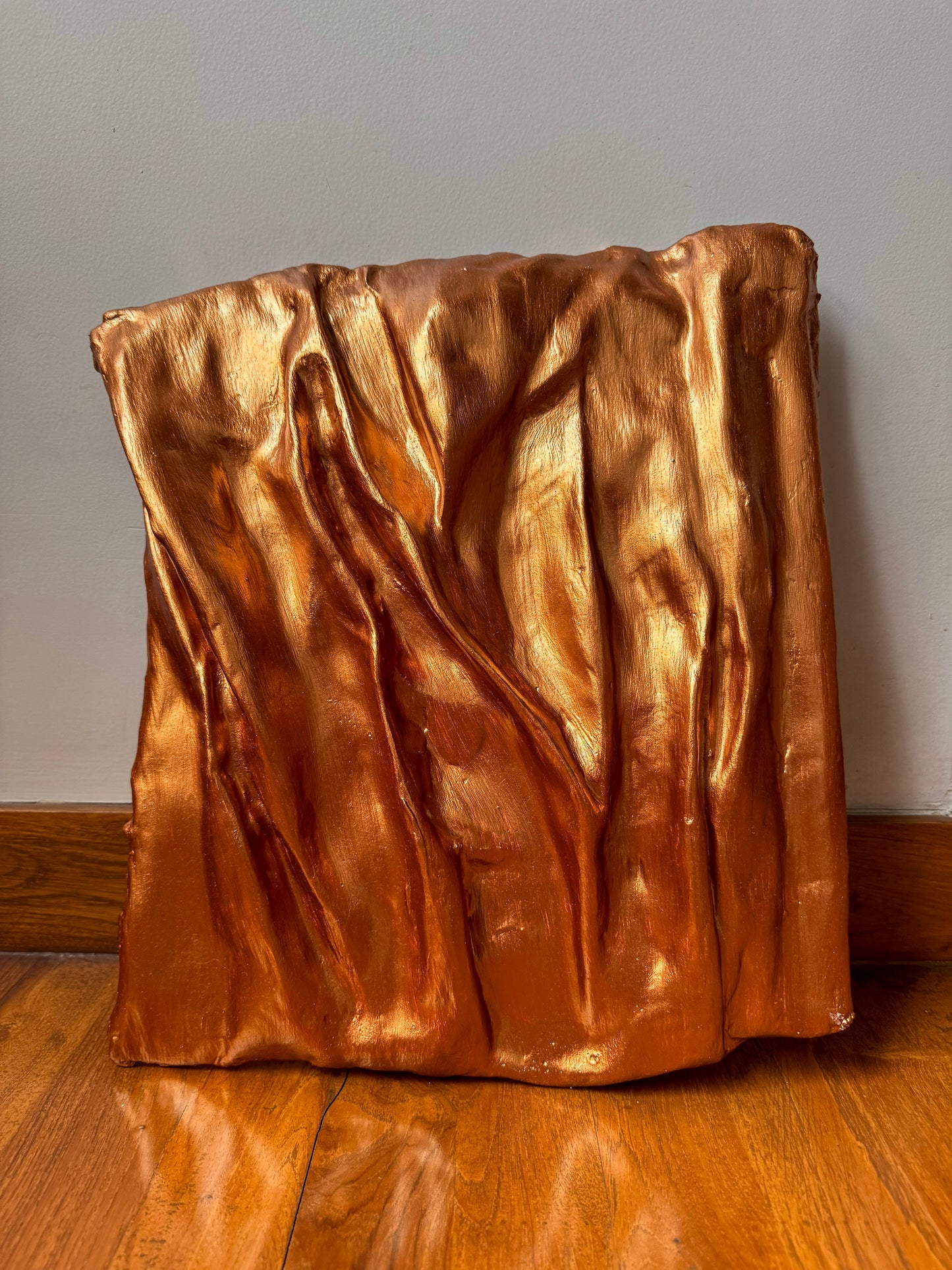 Copper Wall Sculpture – Metallic 3D Wall Art