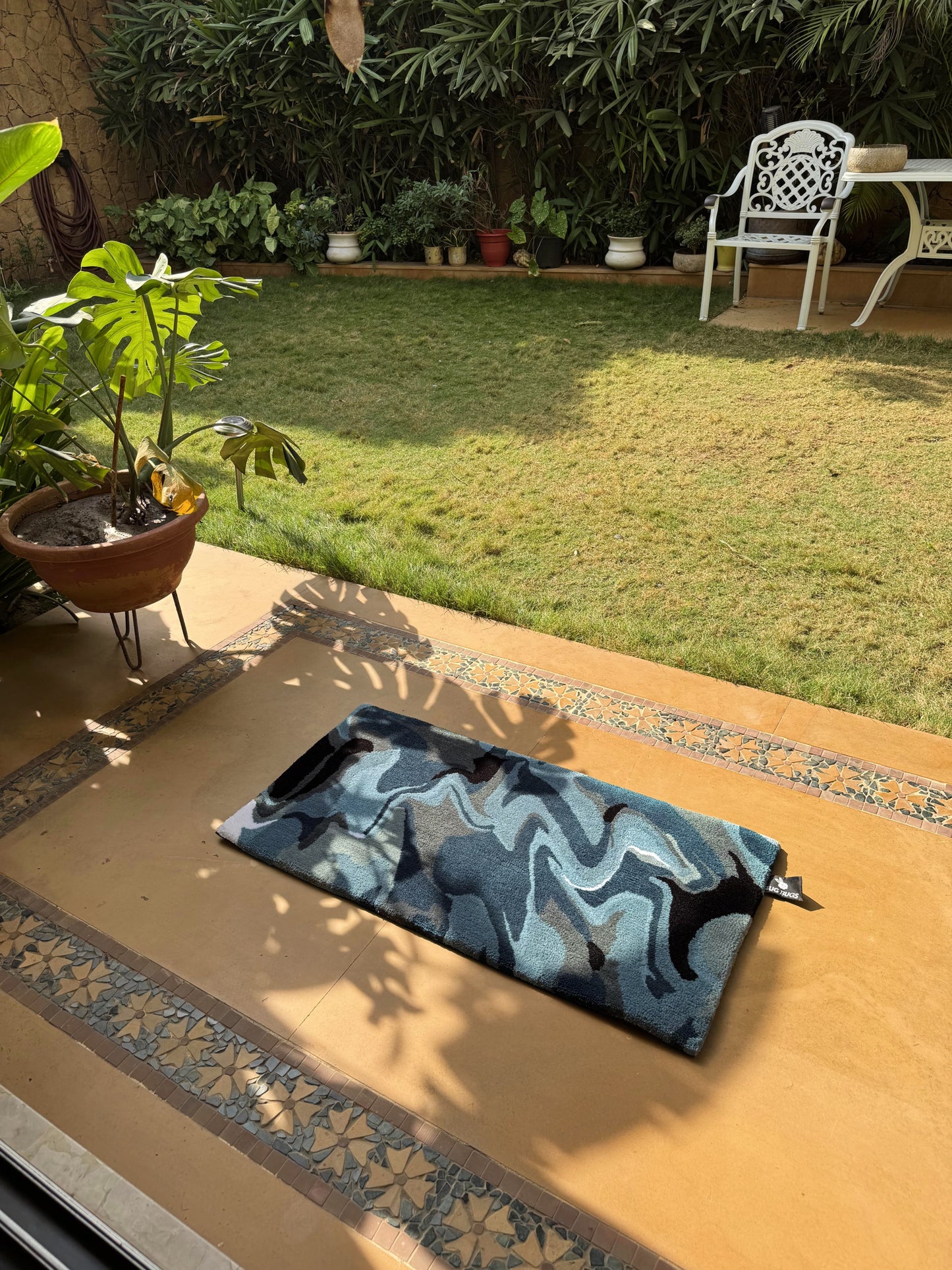Abstract Terrain Tufted Rug