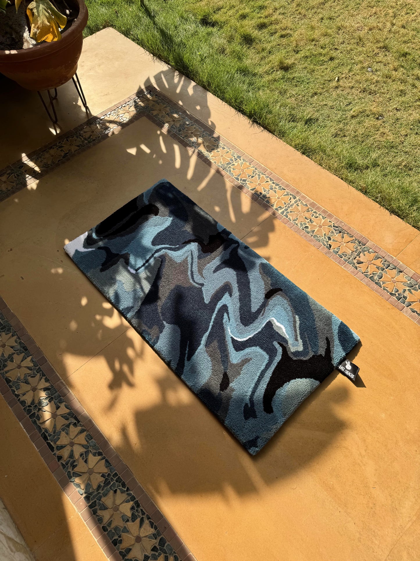 Abstract Terrain Tufted Rug
