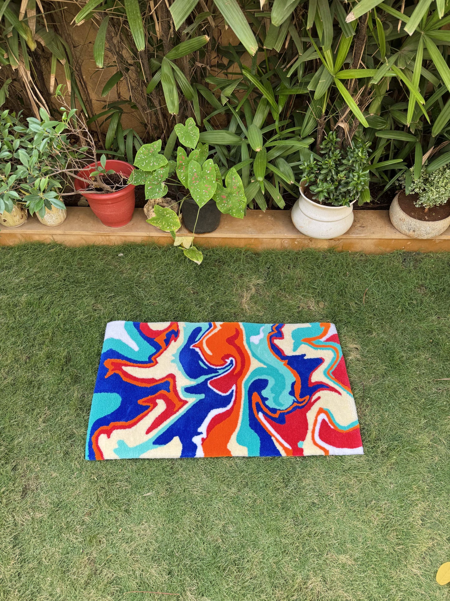 Dynamic Flame Tufted Rug