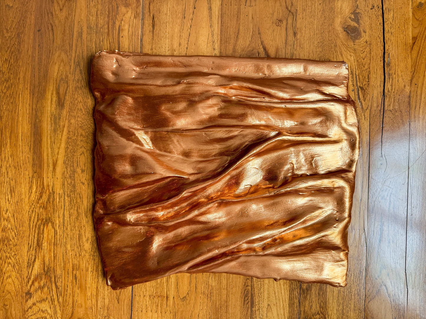 Copper Wall Sculpture – Metallic 3D Wall Art