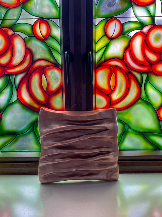 Bronze Texture Wall Sculpture – Metallic 3D Wall Art