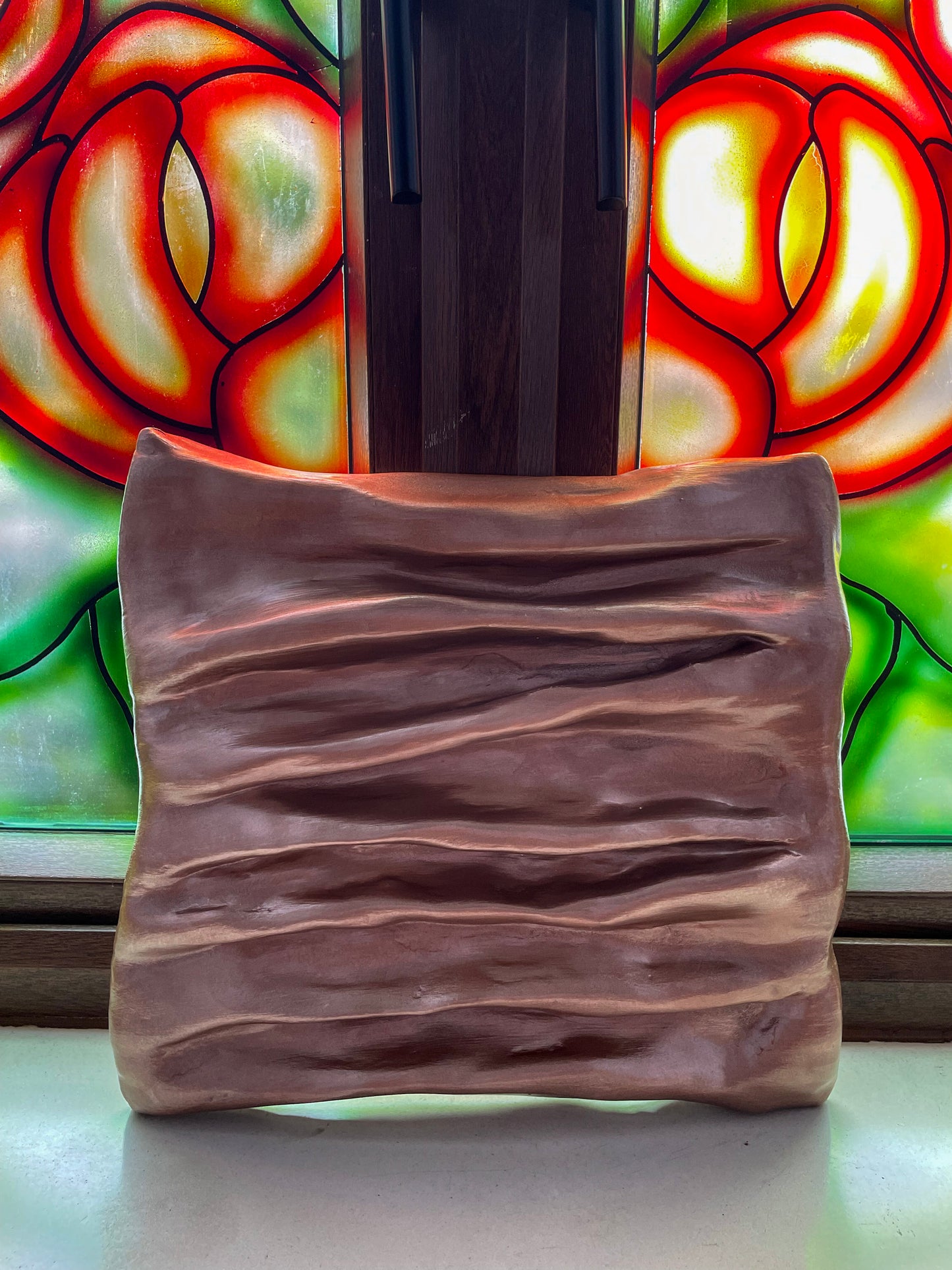 Bronze Texture Wall Sculpture – Metallic 3D Wall Art