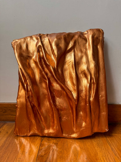 Copper Wall Sculpture – Metallic 3D Wall Art