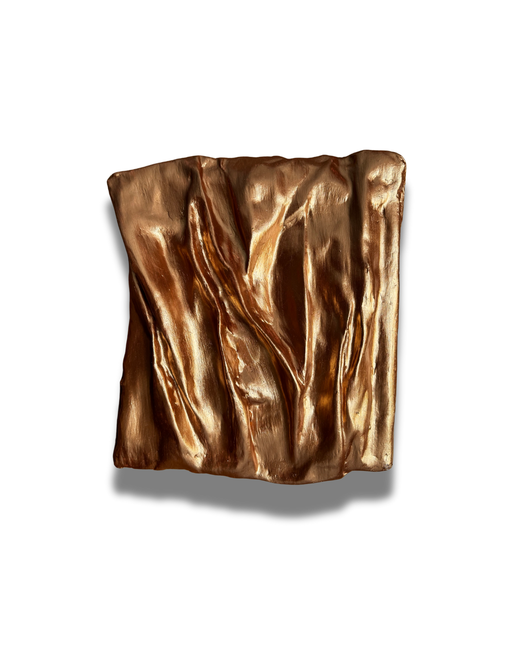 Copper Wall Sculpture – Metallic 3D Wall Art