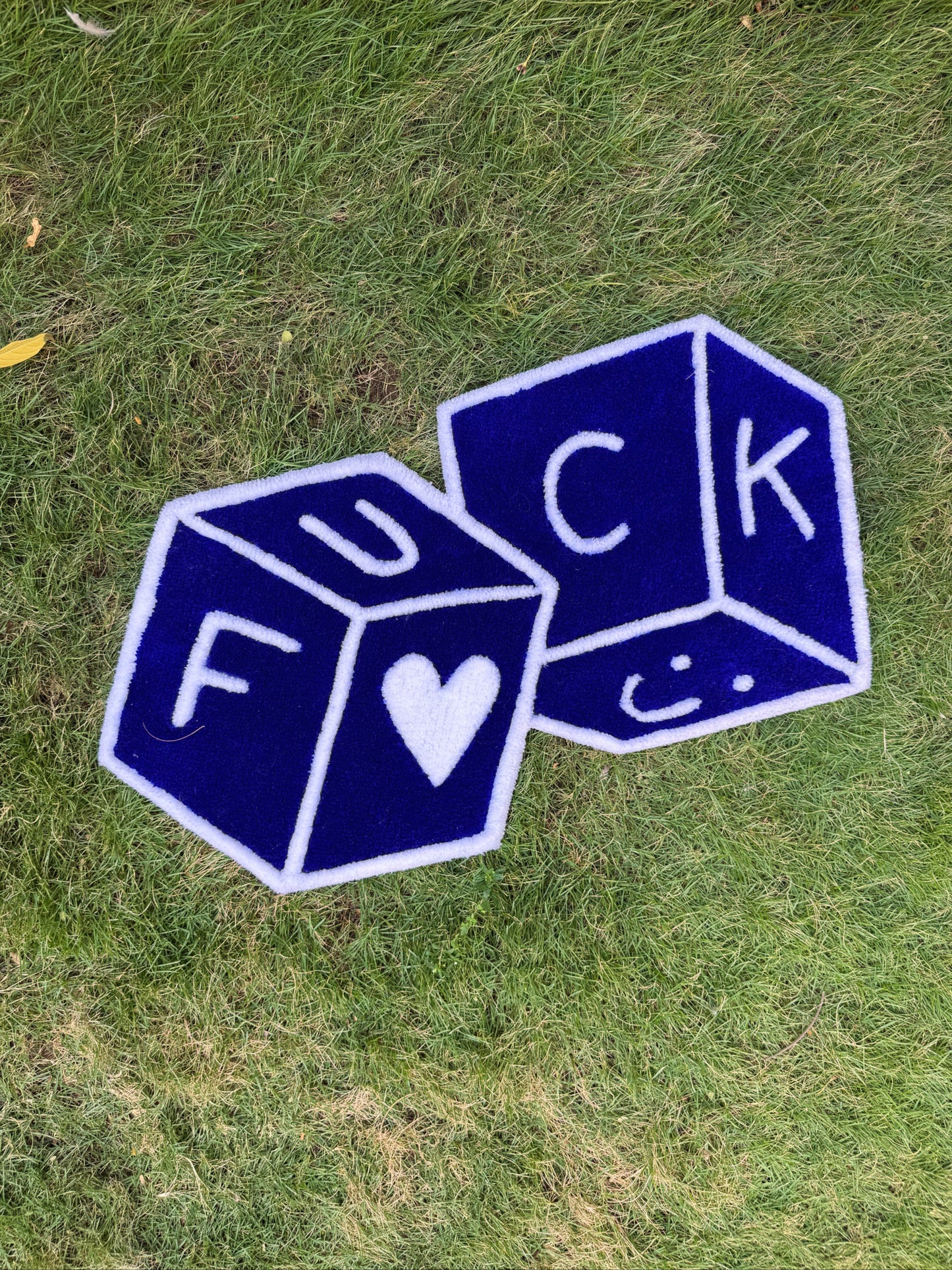 Geometric Love Tufted Rug