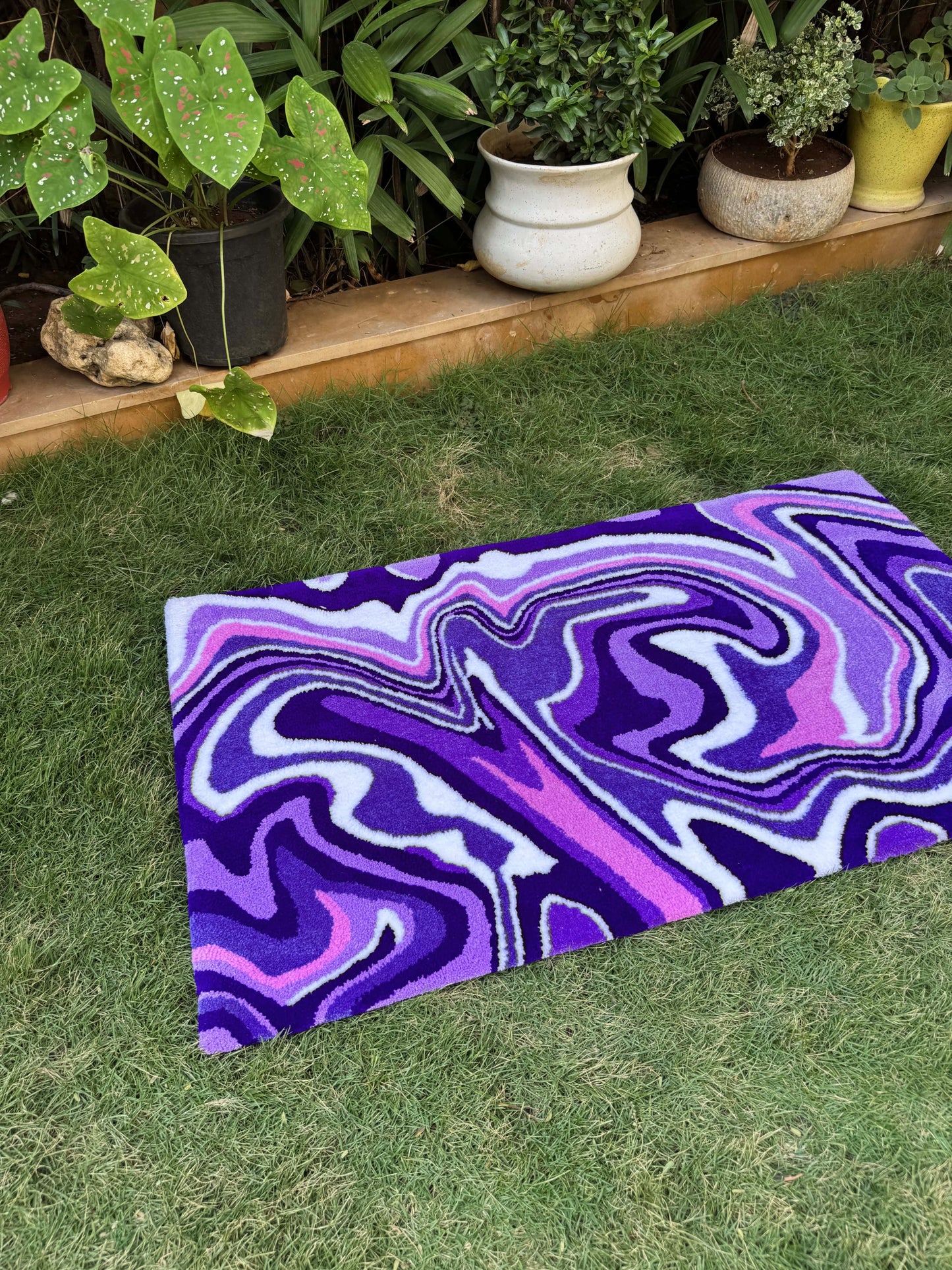Purple Haze Tufted Rug