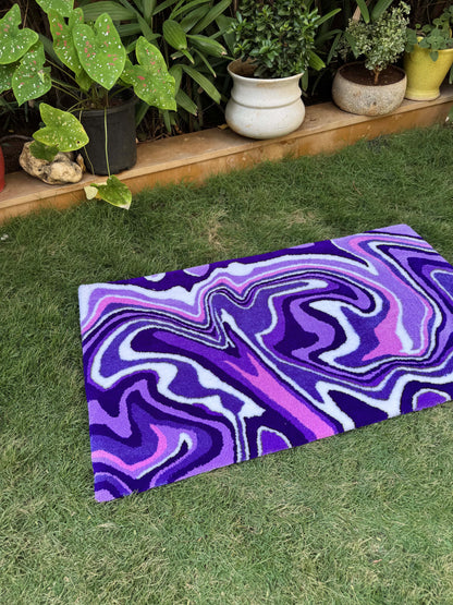 Purple Haze Tufted Rug