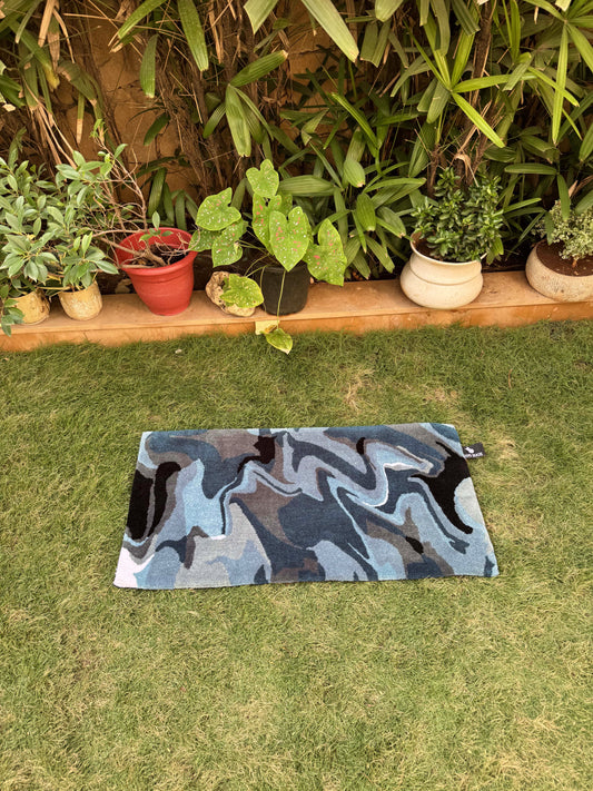Abstract Terrain Tufted Rug