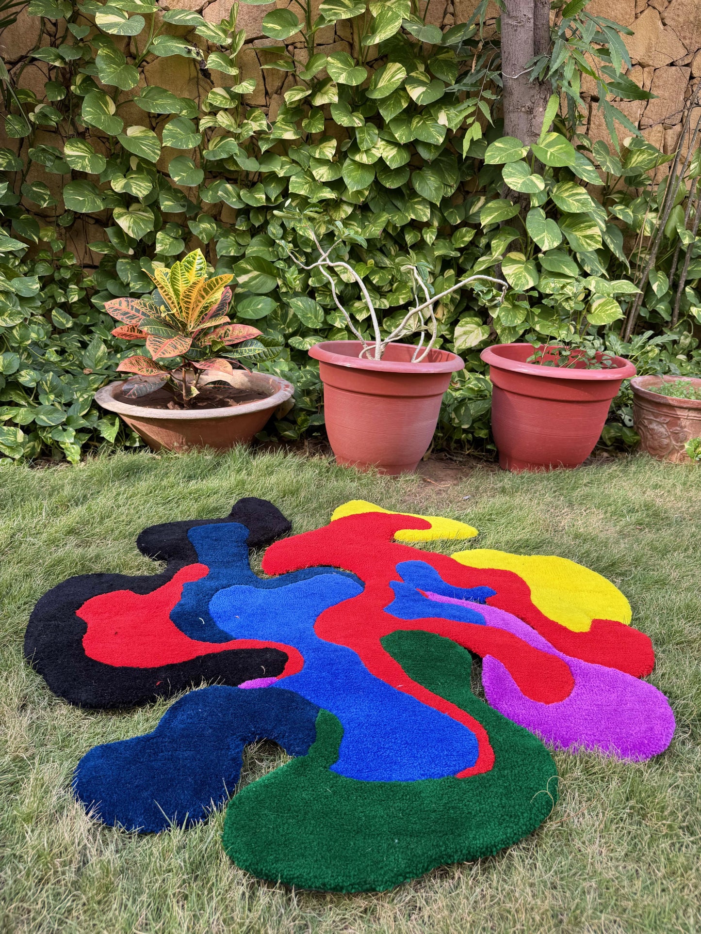 Abstract Art Tufted Rug