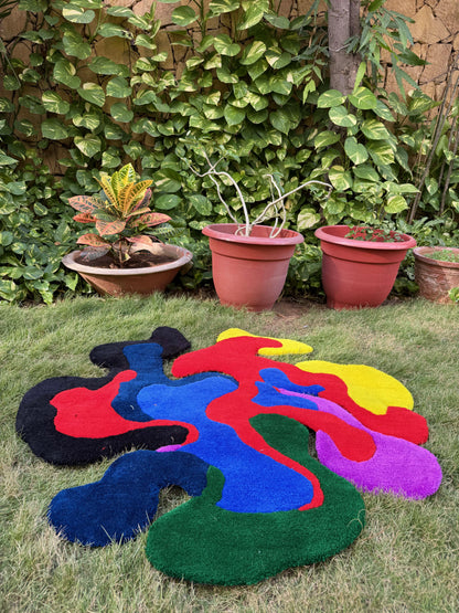 Abstract Art Tufted Rug