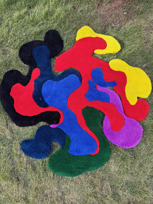 Abstract Art Tufted Rug