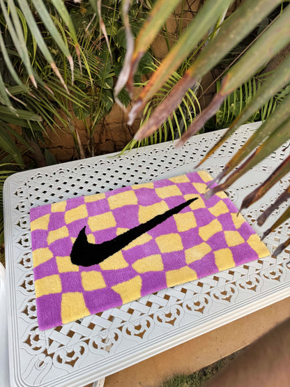 Chequered Swoosh Rug